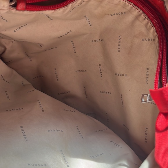 🎉🎉RUDSAK Leather Red Tote Bag - Picture 9 of 13